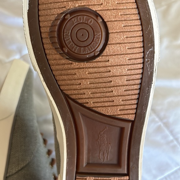 Polo Ralph Lauren Forestmont II Burlap Sneaker - Men's - Grey Size 10 - Picture 6 of 10